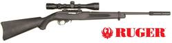 Buy 22LR Ruger 10/22 Blued/Synthetic Heavy Duty Silencer & 3-9x Scope Package in NZ New Zealand.