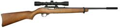 Buy 22 LR Ruger 10/22 Blue Wood Silencer 4x32 Scope Package in NZ New Zealand.
