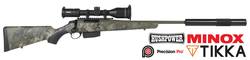 Buy Tikka T3x Superlite Strata Cerakote Camouflage Fluted with Minox 2-10x50 Scope & Silencer in NZ New Zealand.